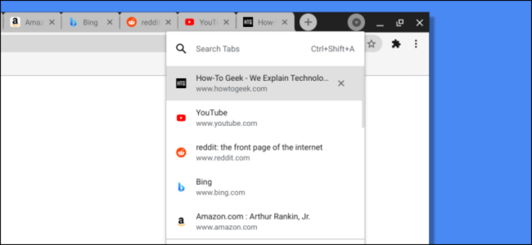 Как искать открытые вкладки в Google Chrome