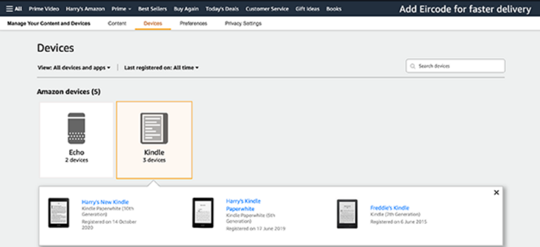 Как установить устройство или приложение Kindle по умолчанию для электронных книг Amazon