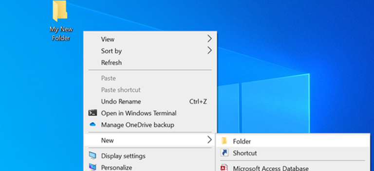 Как изменить имя новой папки по умолчанию в Windows 10