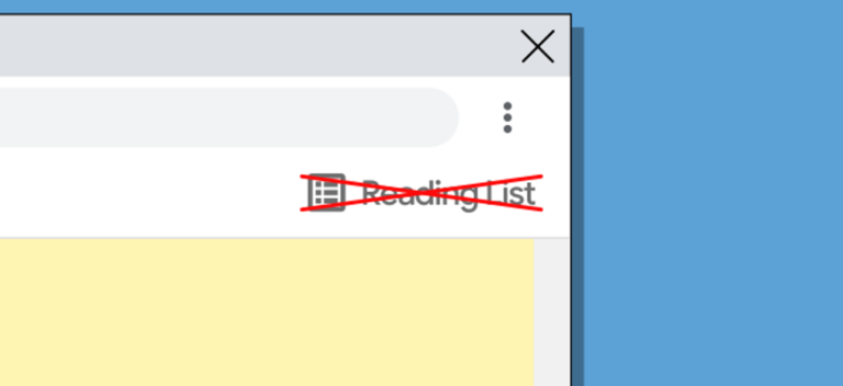 Как отключить и удалить список чтения Google Chrome