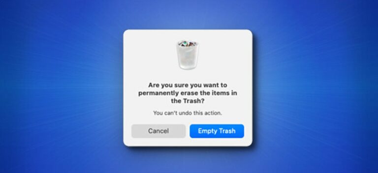 Как отключить предупреждение «Очистить корзину» на Mac