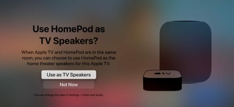 Как использовать HomePod в качестве динамика по умолчанию для вашего Apple TV