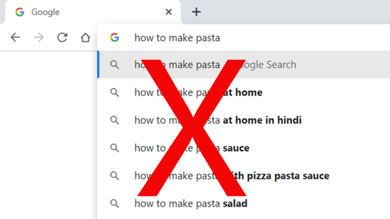 Как отключить предложения поиска в адресной строке в Google Chrome